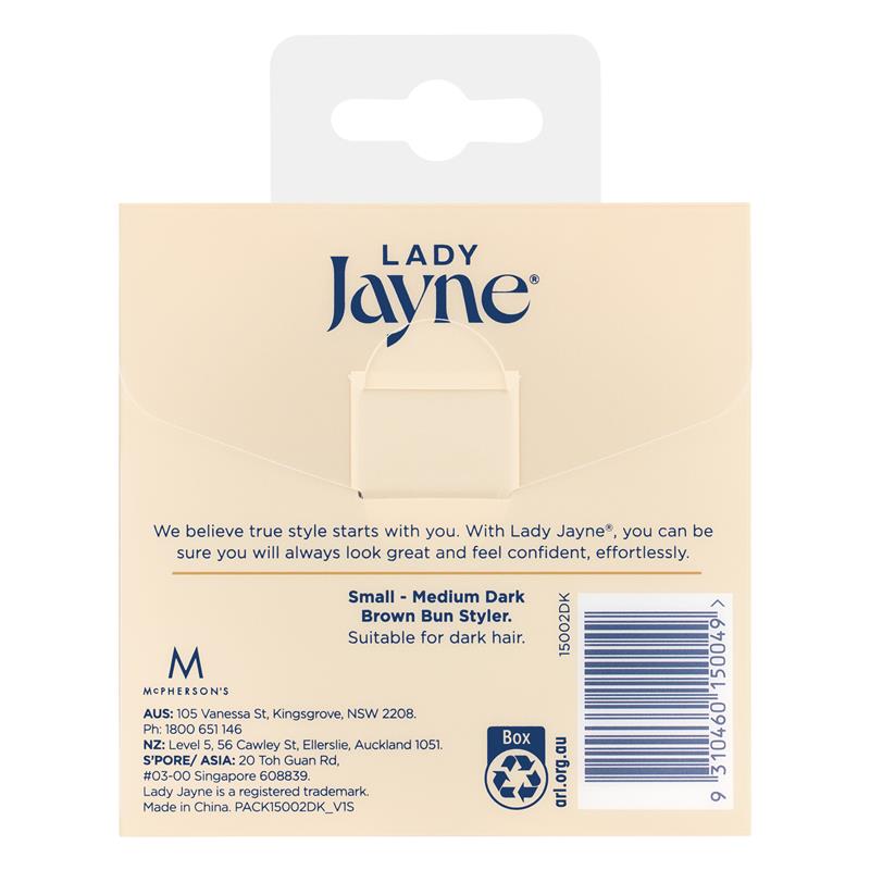Lady Jayne 15002DK Bun Styler Dark Small Medium - Perfect Bun Kit-Auzzi Store