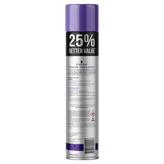Schwarzkopf Extra Care Super Styling Lacquer - Maximum Hold 500g-Auzzi Store