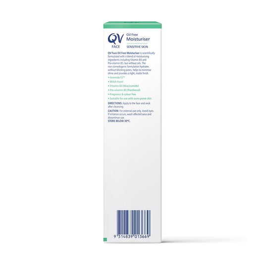 QV Face Oil Free Moisturiser with Vitamin B3 - 75g-Auzzi Store