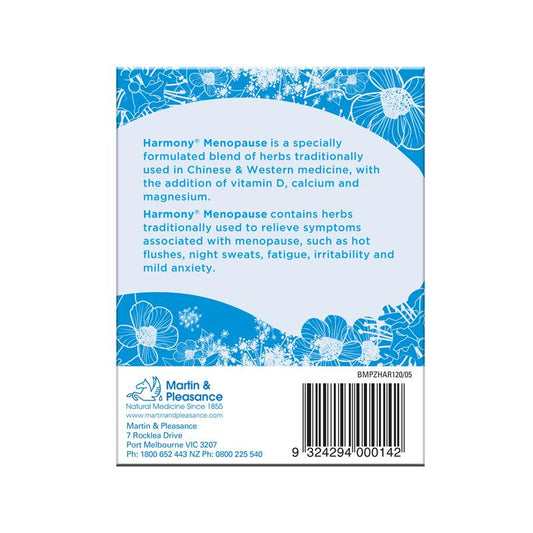 Harmony Menopause - 120 Tablets-Auzzi Store