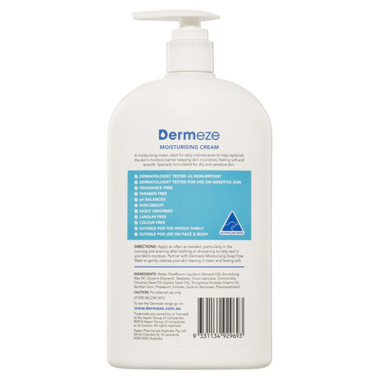Dermeze Moisturising Cream 500g - Daily Hydration for Face & Body – view 2