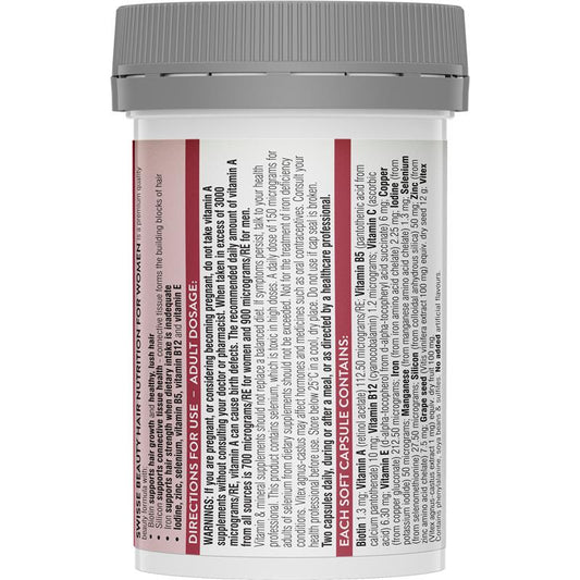 Swisse Hair Nutrition for Women - 60 Capsules for Luscious Locks - Auzzi Store
