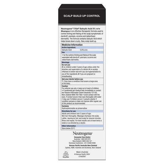 Neutrogena T/Gel Shampoo 200ml - Dandruff Control & Scalp Relief-Auzzi Store