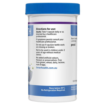 Inner Health Daily Immune Probiotic 1 Billion CFU, 60 Capsules, Gluten Free