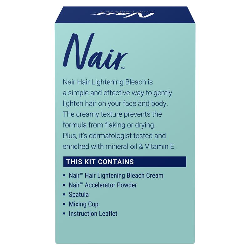 Nair Cream Bleach for Face & Body, 28g + 7g