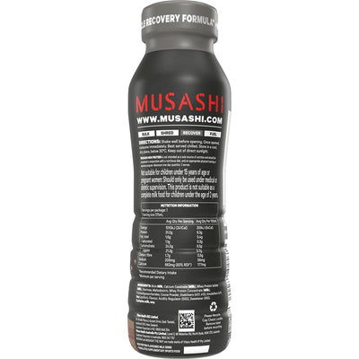 Musashi High Protein Chocolate Milkshake 375ml - Muscle Recovery Formula