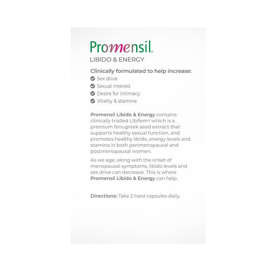 Promensil Libido & Energy 60 Capsules - Enhance Vitality and Stamina-Auzzi Store