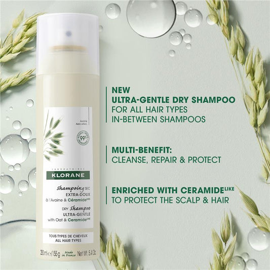 Klorane Dry Shampoo with Oat & Ceramide - 250ml – view 2