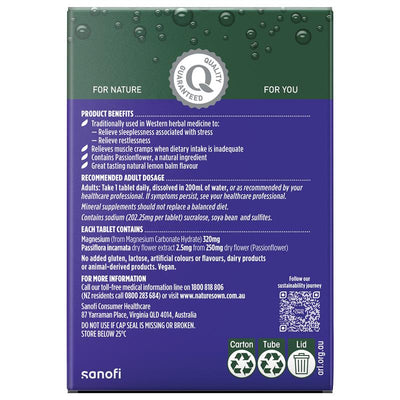 Nature's Own Magnesium + Sleep Effervescent - 60 Tablets