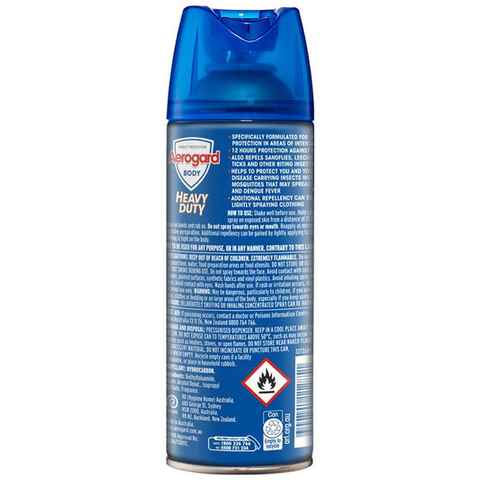 Aerogard Heavy Duty 40% DEET Insect Repellent 300g Aerosol-Auzzi Store