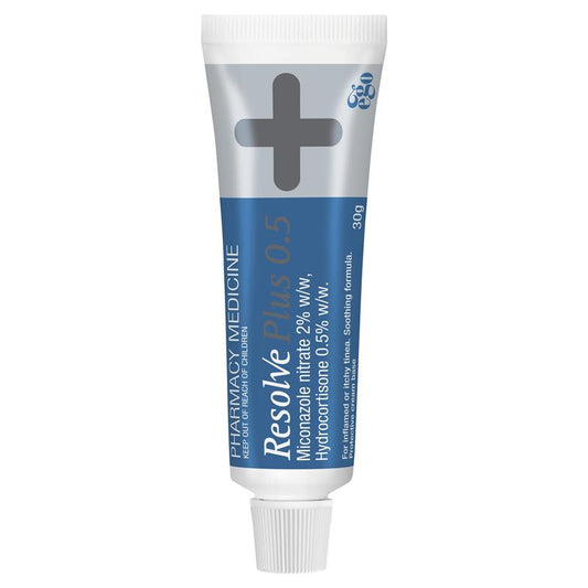 Resolve Plus 0.5 30g - Soothing Anti-Fungal Cream for Tinea-Auzzi Store