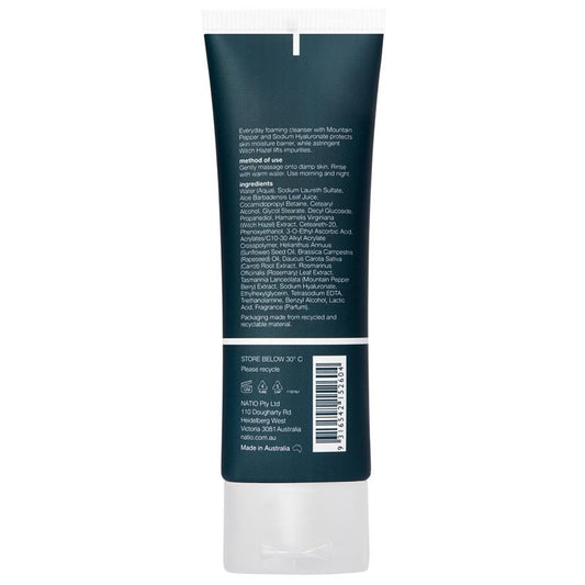 Natio Men's Plus Fresh Face Foam Cleanser - 100ml – view 2