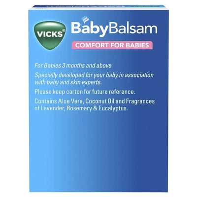 Vicks BabyBalsam Decongestant Rub - 100g for Soothing Relief