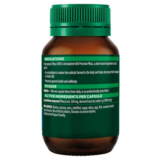 Thompson's Maca 1000 - 60 Capsules for Natural Energy-Auzzi Store