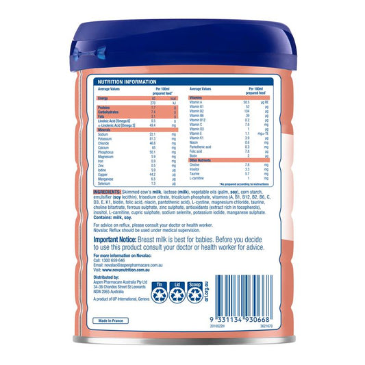 Novalac AR Reflux Formula 800g-Auzzi Store