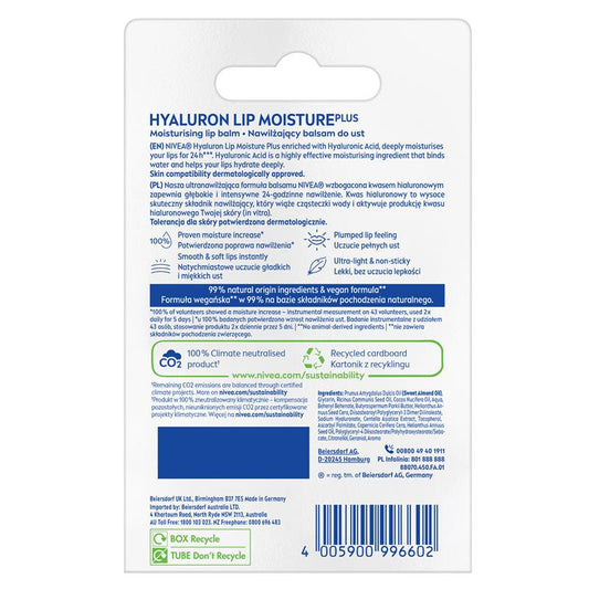 NIVEA Hyaluron Lip Moisture Balm - 5.2g – view 2