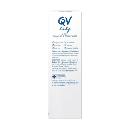 QV Baby 2 In 1 Shampoo & Conditioner - 200g for Gentle Cleansing-Auzzi Store