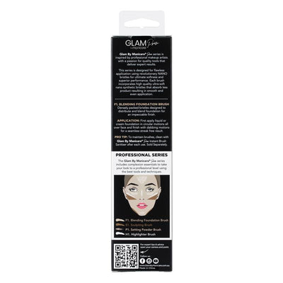 Glam By Manicare Pro F1 Blending Foundation Brush - Flawless Finish Tool