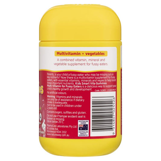 Nature's Way Kids Smart Vita Gummies for Fussy Eaters 60 Pastilles-Auzzi Store