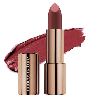 Nude by Nature Moisture Shine Lipstick 08 Garnet - Vibrant Color & Hydration