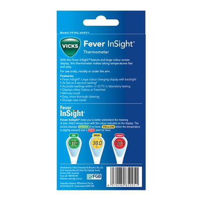 Vicks InSight Thermometer - Fast & Easy Temperature Reading