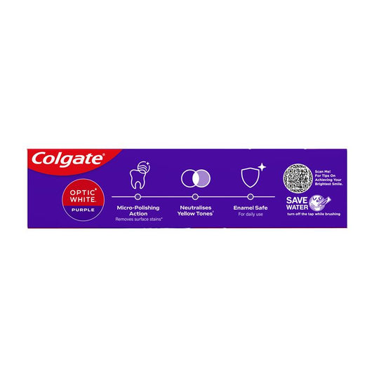 Colgate Optic White Purple Toothpaste 100g - Brighten Your Smile