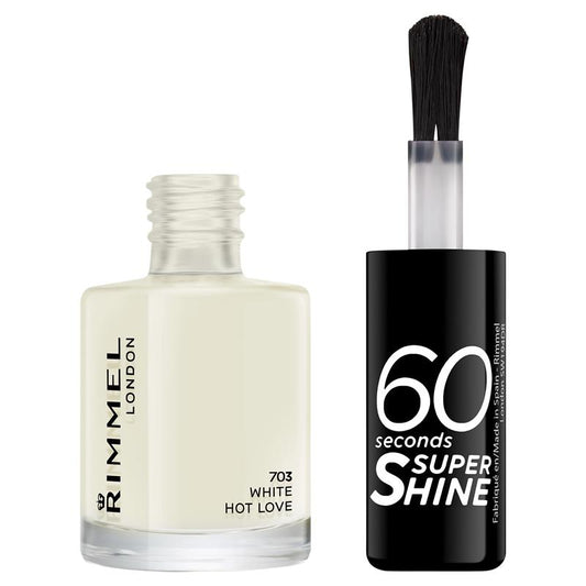 Rimmel 60 Seconds Nail Polish White Hot Love – view 2