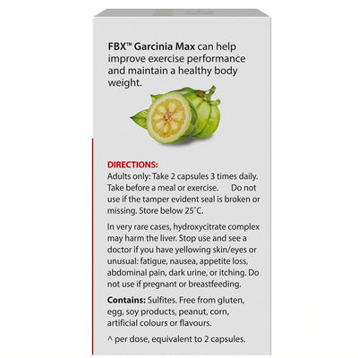FBX Garcinia Max - 60 Capsules for Enhanced Performance