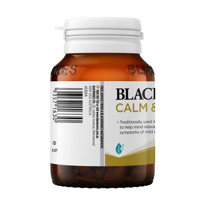 Blackmores Calm & Relax Herbal Supplement for Stress Relief - 60 Tablets