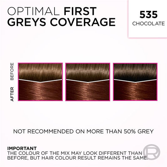 L'Oreal Paris Casting Crème Gloss Semi-Permanent Hair Colour - 535 Chocolate (Ammonia Free)-Auzzi Store