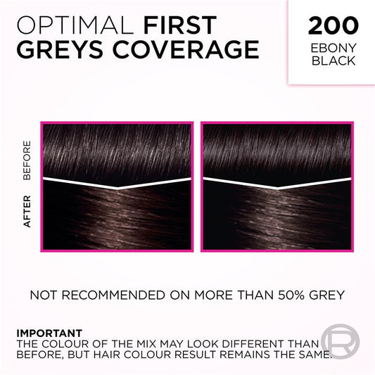L'Oreal Paris Casting Creme Gloss - 200 Ebony Black (Ammonia Free) - 1 Unit-Auzzi Store