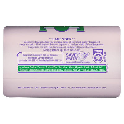 Cashmere Bouquet Lavender Bar Soap, 4 Pack 100g – Gentle Cleansing