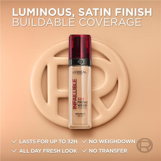 L'Oreal Paris Infallible 24 Hour Freshwear Foundation 15 Porcelain – view 2