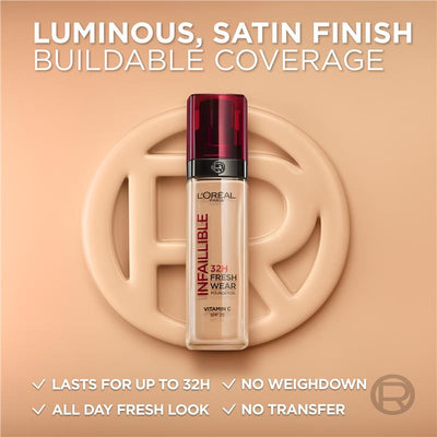L'Oreal Paris Infallible 24 Hour Freshwear Foundation 15 Porcelain