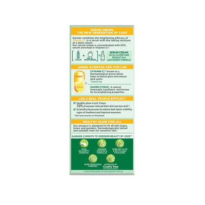 Garnier Skin Active Vitamin C Serum Cream 50ml - Brightening & Hydrating