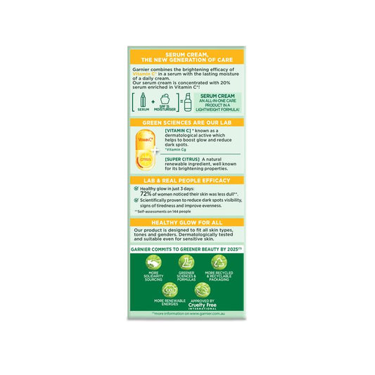 Garnier Skin Active Vitamin C Serum Cream 50ml - Brightening & Hydrating – view 2