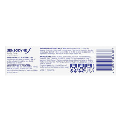 Sensodyne Daily Care + Whitening Toothpaste - 50g for Sensitive Teeth