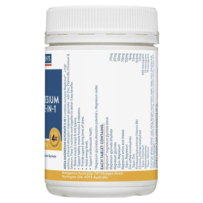 Ethical Nutrients Mega Magnesium 120 Tablets - Muscle Relief & PMS Support