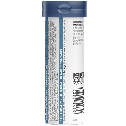 Swisse Bloat Relief Smart Melt 30 Tablets - Alleviate Bloating Naturally