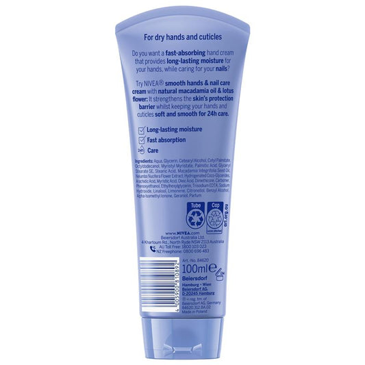 NIVEA Smooth Hand Cream & Nail Care - 100ml – view 2