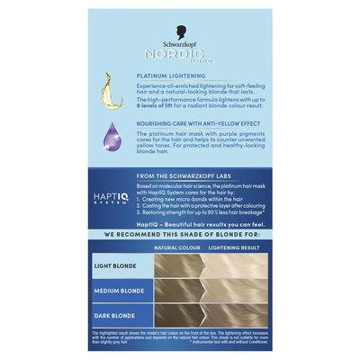 Schwarzkopf Nordic Blonde L101 - Silver Blonde Hair Color