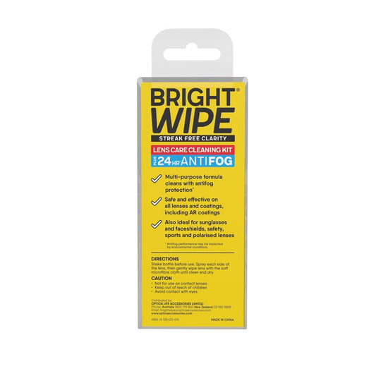 BrightWipe Antifog Lens Spray - 30ml with Microfibre Cloth – view 2
