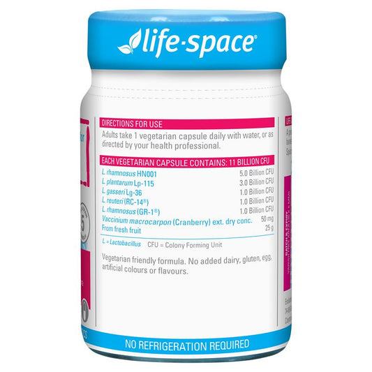 Life-Space Urogen Probiotic for Women, 60 Capsules, 5 Strains + Cranberry – view 2