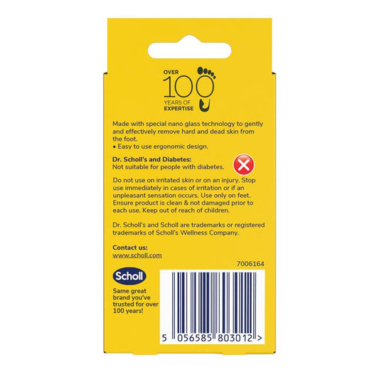 Scholl ExpertCare Nano Glass Foot File – Hard Skin Remover for Wet & Dry Use – view 2 - Auzzistore