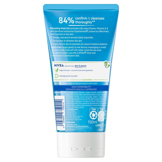 NIVEA Daily Essentials Refreshing Face Wash Cleanser 150ml-Auzzi Store