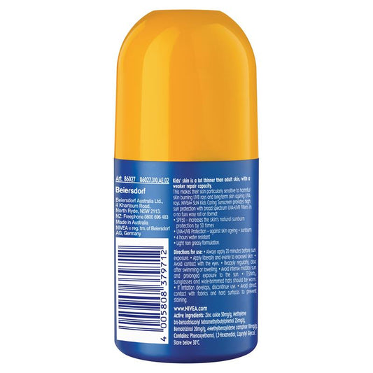 NIVEA Sun Kids Protect & Play SPF50 Roll-On Sunscreen - 65ml-Auzzi Store