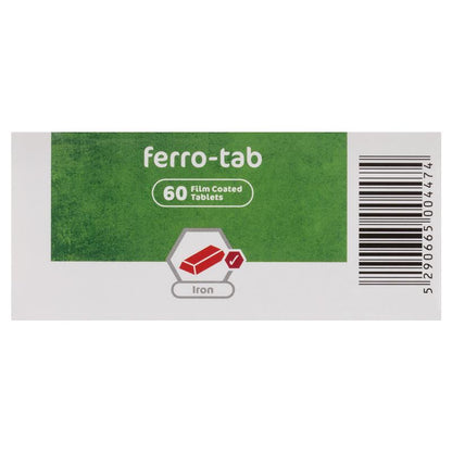 Ferro-Tab Iron Supplement 200mg, 60 Film-Coated Tablets