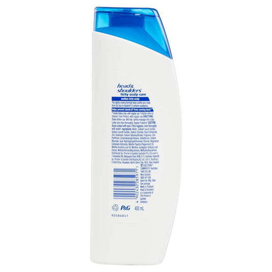 Head & Shoulders Itchy Scalp Care Eucalyptus Anti-Dandruff Shampoo - 400mL-Auzzi Store