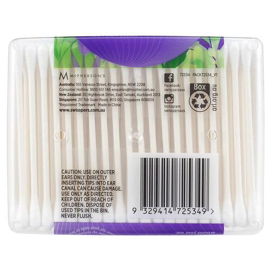 Swisspers Paper Stems Cotton Tips - 240 Pack – view 2