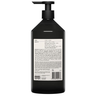 Thankyou Botanical Body Wash Geranium Rose & Wood, 1L - Vegan & Recyclable